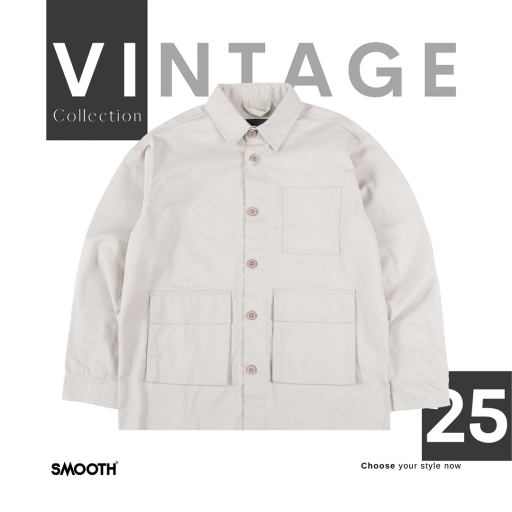 SMOOTH BASIC Shirt /other vintage series - Lawrence Beige