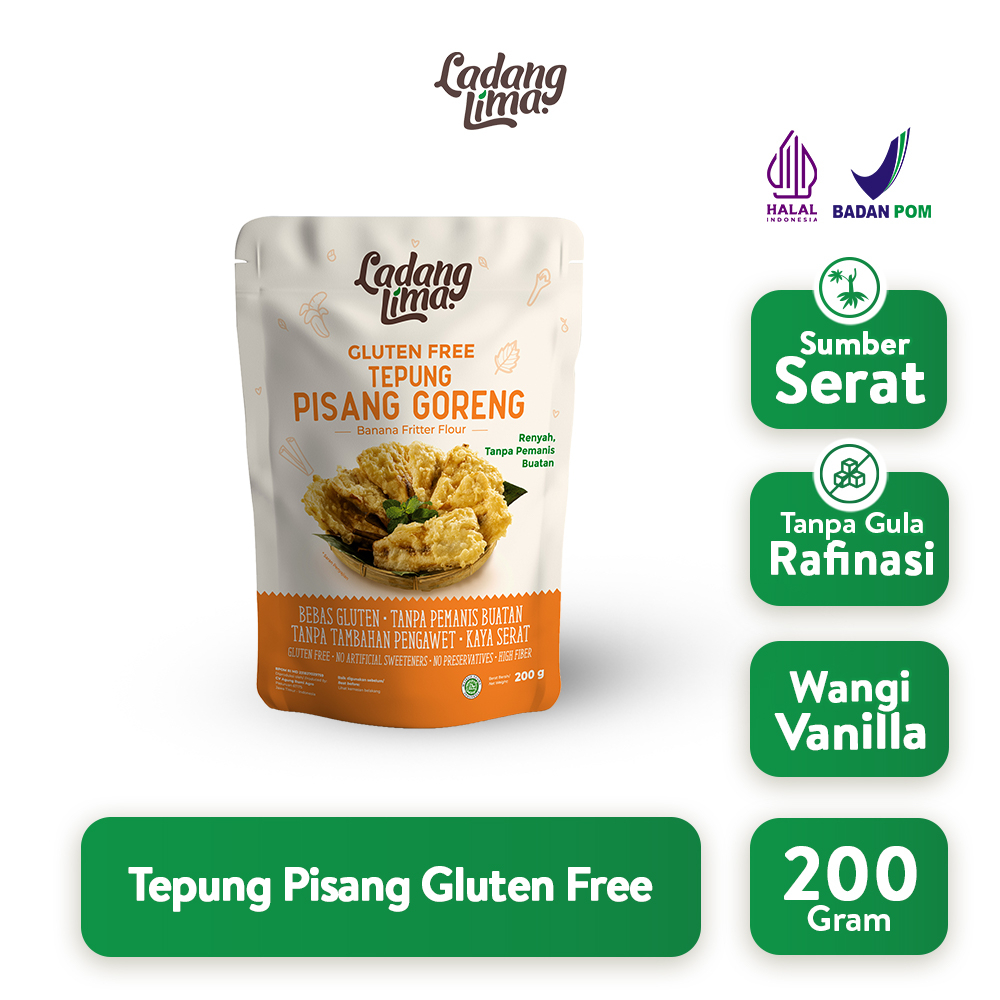 

Tepung Pisang Goreng 200g - Gluten Free Ladang Lima
