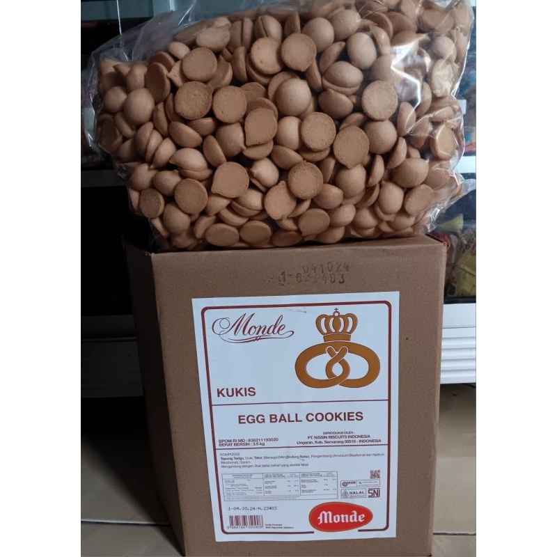 

Monde Egg Ball Cookies Kukis Egg drop 250 gram