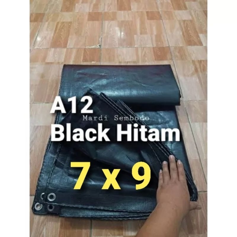 Terpal 7X9 KOREA A12 HITAM ORIGINAL