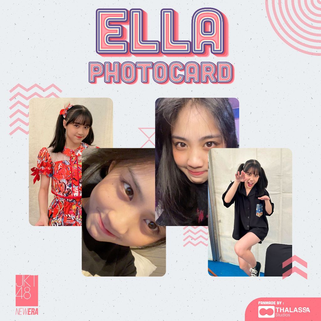 Photocard Ella Gabriela Abigail JKT48 PC Photopack Selca Unofficial Fanmade - SATUAN