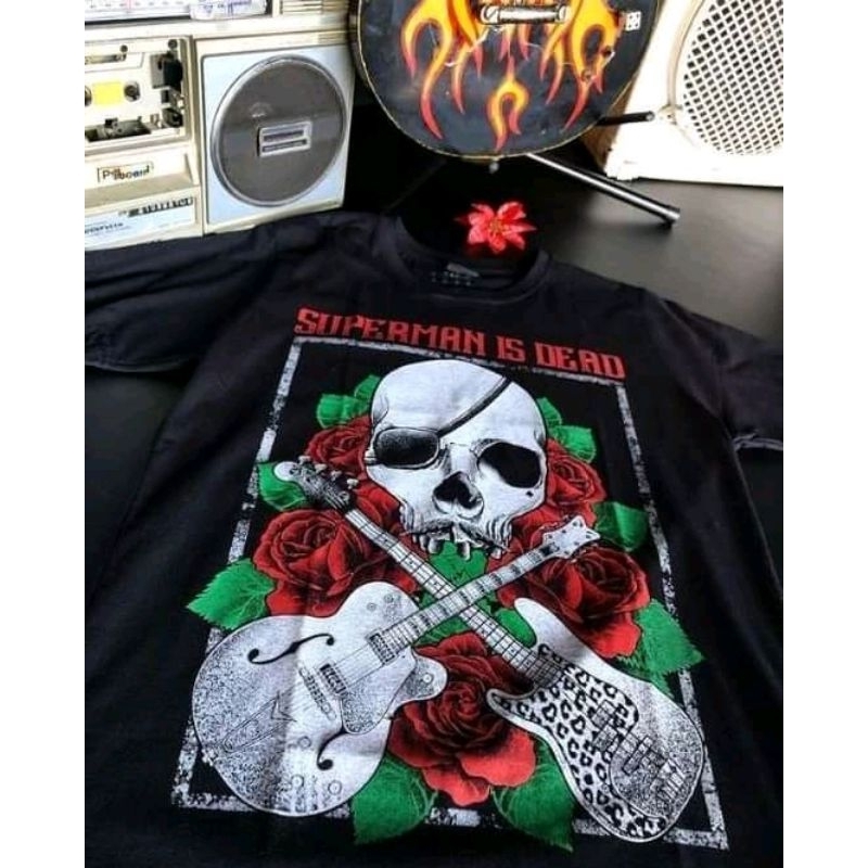 SUPERMAN IS DEAD OFFICIAL MERCHANDISE | TSHIRT MUSIC SERIES BLACK