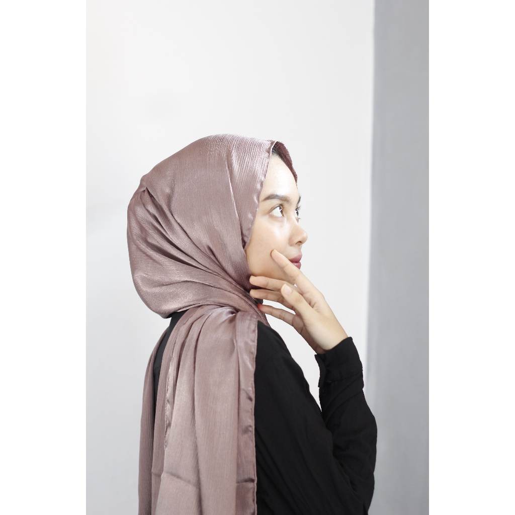 PASHMINA SILK CREDENZA MALAYSIA | PASHMINA CRINKLE SILK MURAH