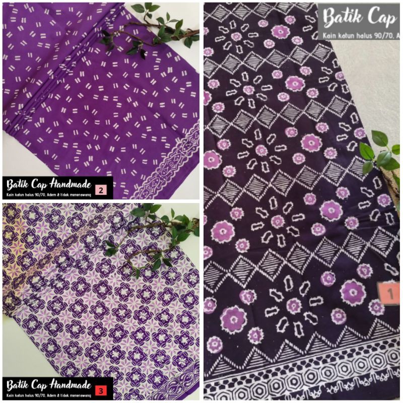 Kain Batik Ungu Hitam Batik Cap Ungu Hitam Kain Batik Cap Ungu Hitam Batik Cap Ukuran 2 Meter