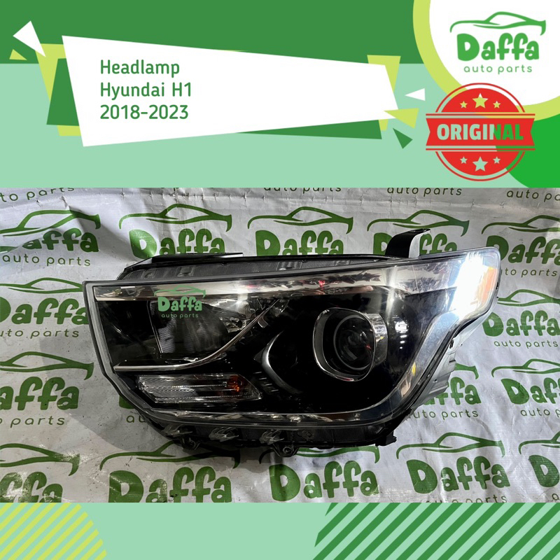 Headlamp Headlight Head Lamp Light Lampu Depan Utama Besar Mobil Hyundai H1 H-1 2018 2019 2020 2021 