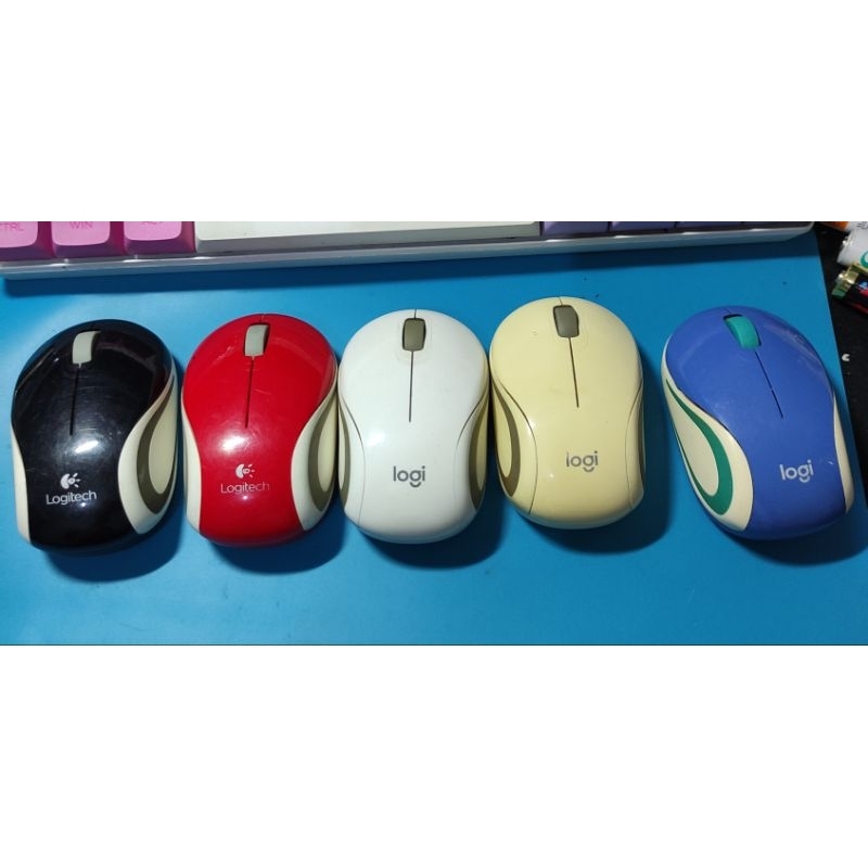 mouse wireless Logitech m187 mini bekas