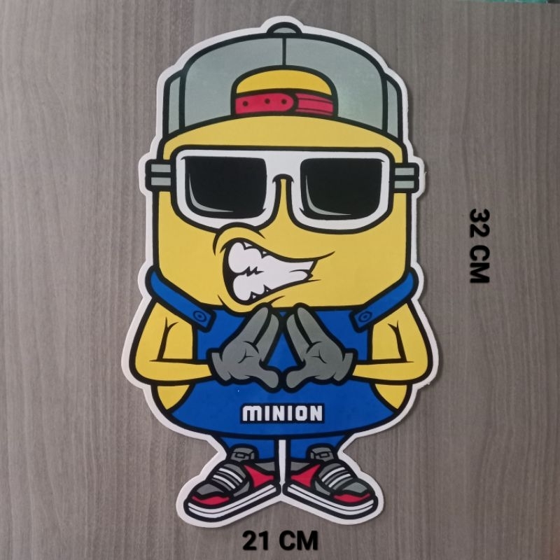 

STIKER MINION VINYL UKURAN UKURAN BESAR