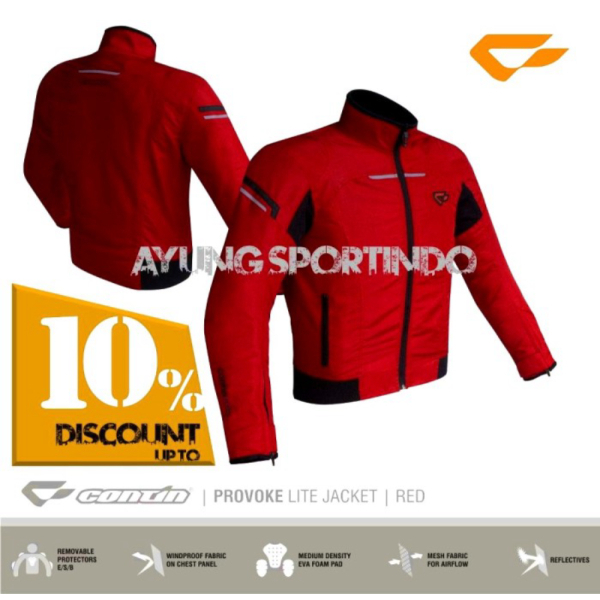 Jaket Motor Touring Harian Pria Wanita Contin Provoke Ori Waterproof Limited