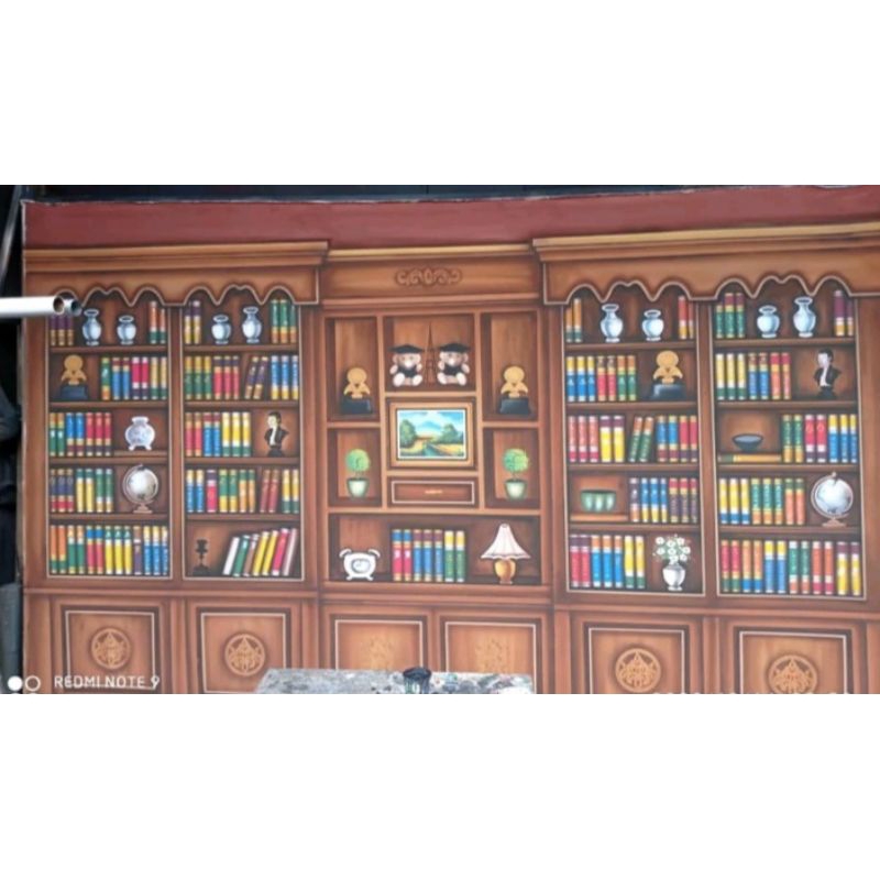 BACKGROUND WISUDA COKLAT  SIZE BESAR UKURAN 2,5X6M