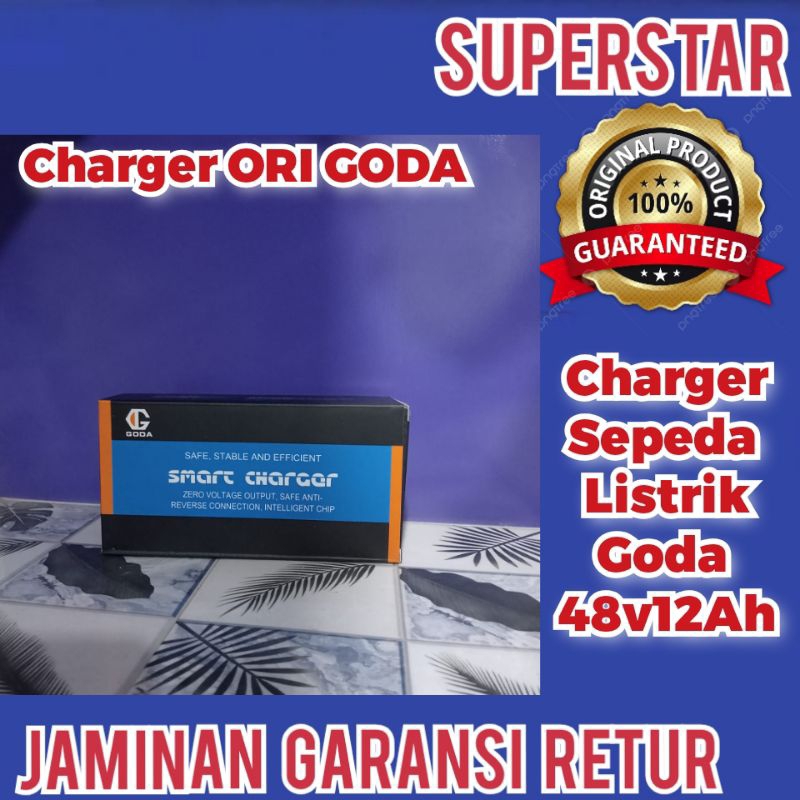 charger goda 48v12ah original charger Sepeda Listrik goda