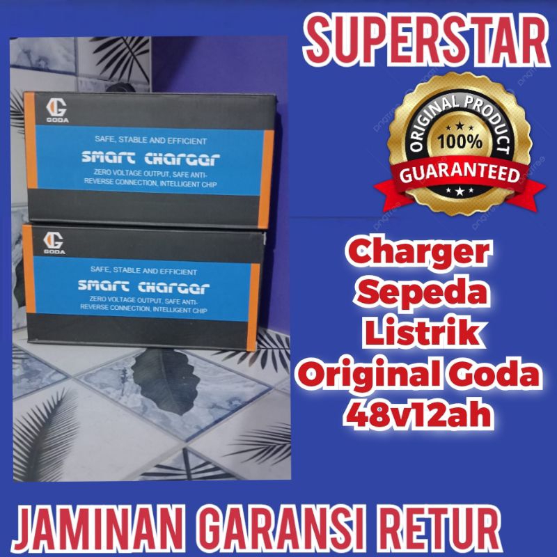 Goda Charger Sepeda Listrik Goda 48V12Ah