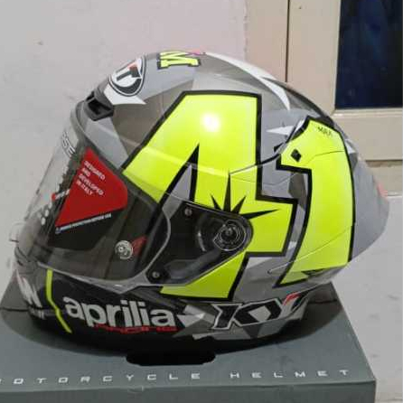 HELM KYT TT COURSE RPAINT decal livery ESPARGARO 19 PAKET GANTENG