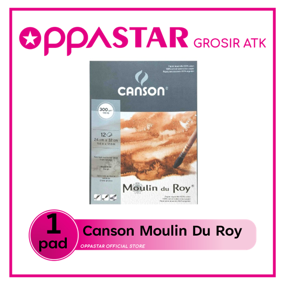 

Canson Moulin Du Roy 300g Rough #909 - Kertas Gambar Watercolor 400028909