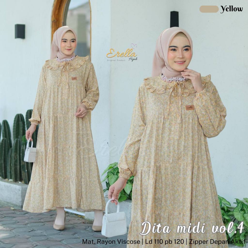 AYOE DITA MIDI DRESS PREMIUM