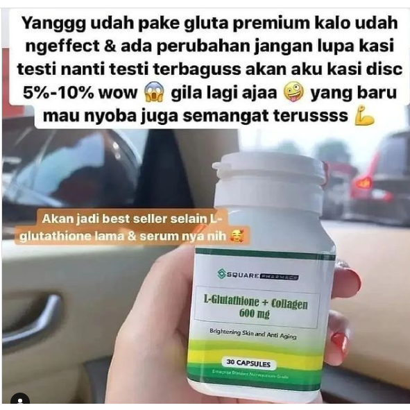 𝐆𝐑𝐀𝐓𝐈𝐒𝐎𝐍𝐆𝐊𝐈𝐑 • L glutathione 600mg pemutih badan