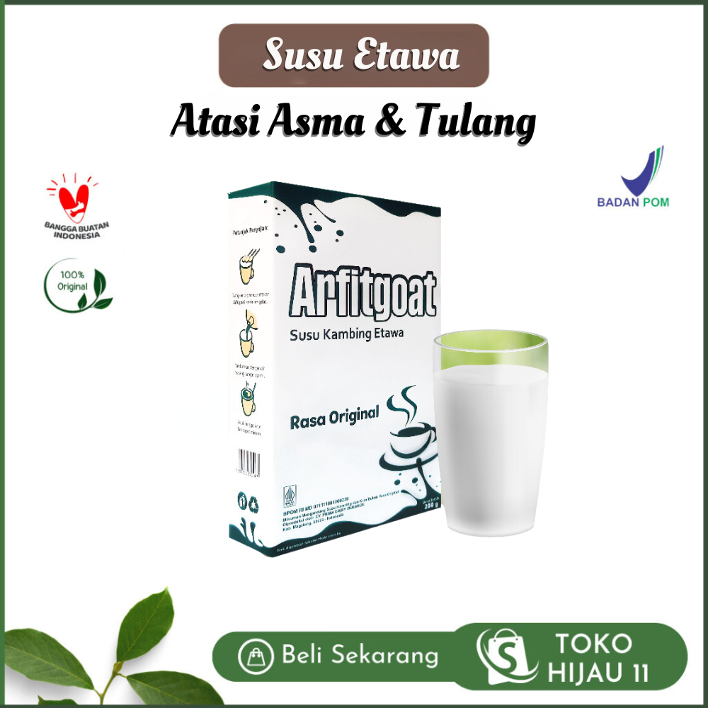 

Susu Bubuk Etawa ARFITGOAT Original Obat Atasi Asma TBC Persedian Tulang isi 200g HALAL MUI BPOM