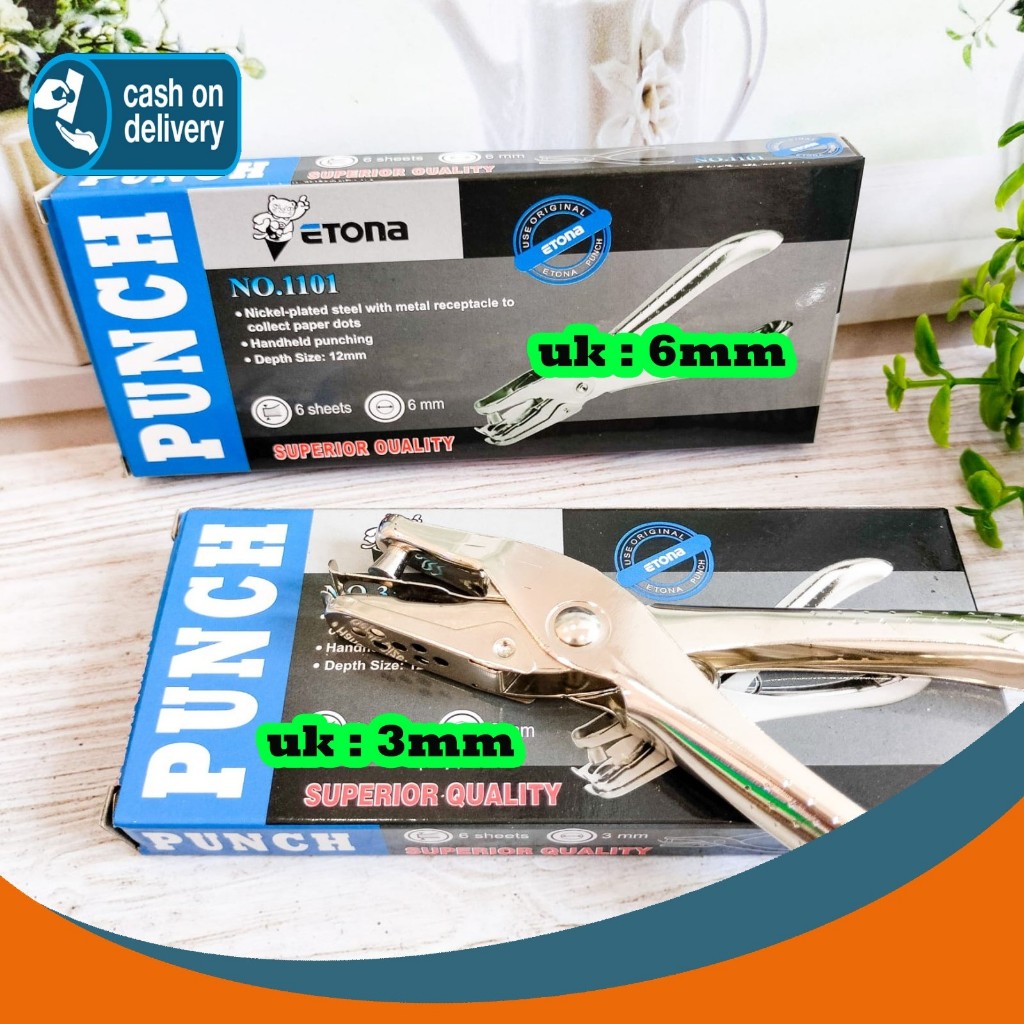

PEMBOLONG KERTAS ETONA PUNCH PERFORATOR ONE HOLE BUAT HANGTAG COD ALAT TULIS KANTOR SEKOLAH BAGUS ORIGINAL MURAH TERMURAH COD