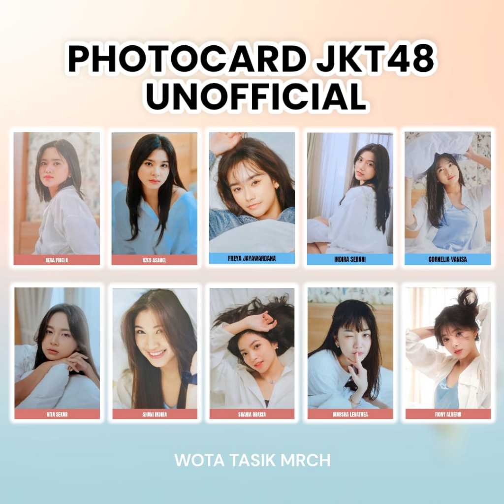 PHOTOCARD PC JKT48 MORNING CALL UNOFF TERLARIS TERMURAH TEBAL GLOSSY WATERPROOF