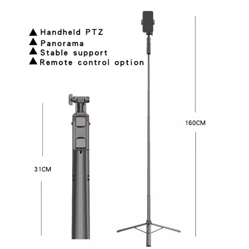 TRIPOD A31 TRIPOD VIRAL ANTI BADAI | A31 Tongsis Selfie Remote Bluetooth Stick Tripod