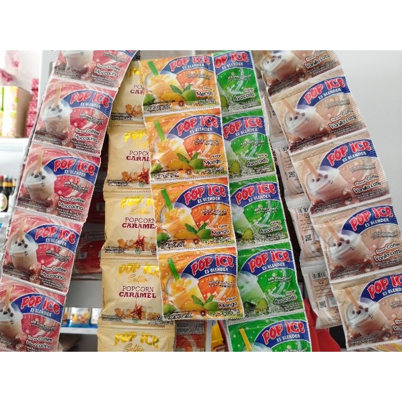 

POP ICE SACHET / POP ICE SULTAN / RENCENG 23 g BANYAK VARIAN RASA