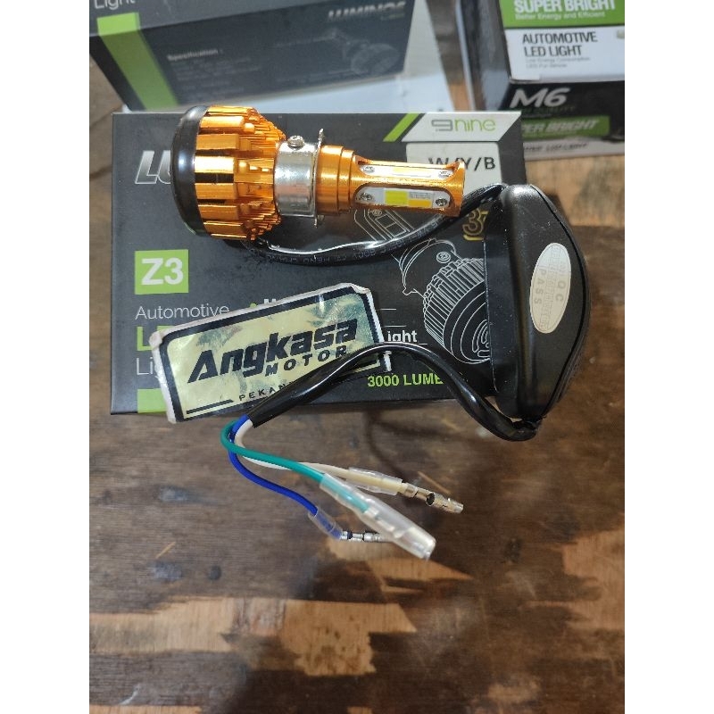 lampu depan luminos led z3 3 warna