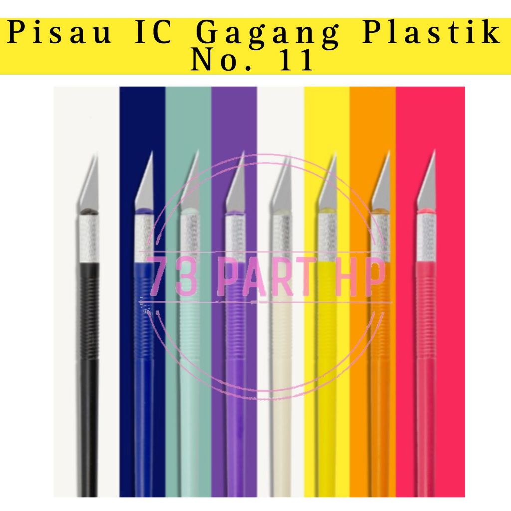 

Cutter Pisau Servis IC Gagang Plastik No 11 Ukir Precision Knife