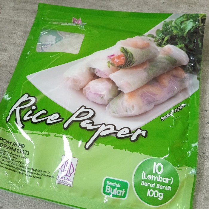 

Java Super Food Rice Paper Isi 10 Lembar / Bulat / Kotak 100 gr