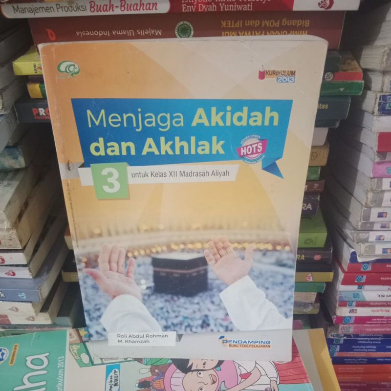 buku menjaga akidah dan akhlak MA kelas 3-12 penerbit aqila