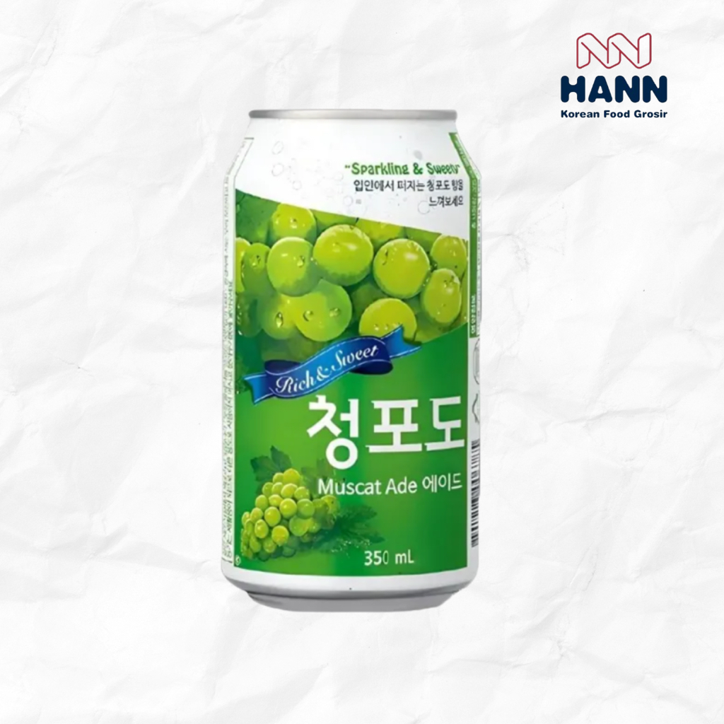 

Ilhwa Green Grape Ade 350ml - Minuman Soda Anggur Hijau Korea