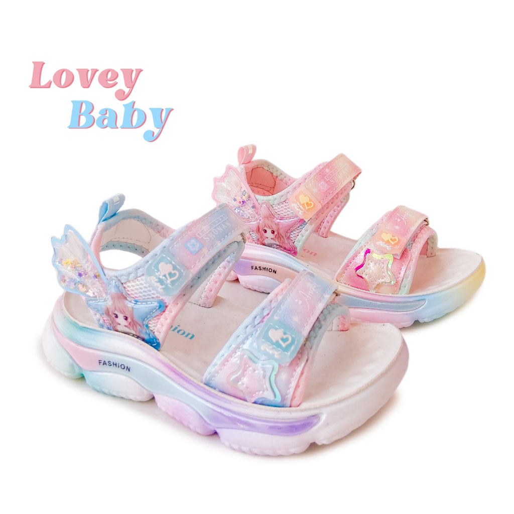 LOVEY BABY (3-12thn/ sz 26-37) Sandal Gunung Anak Perempuan 8807 Sandal Anak Cewek Sandal Tali Anak