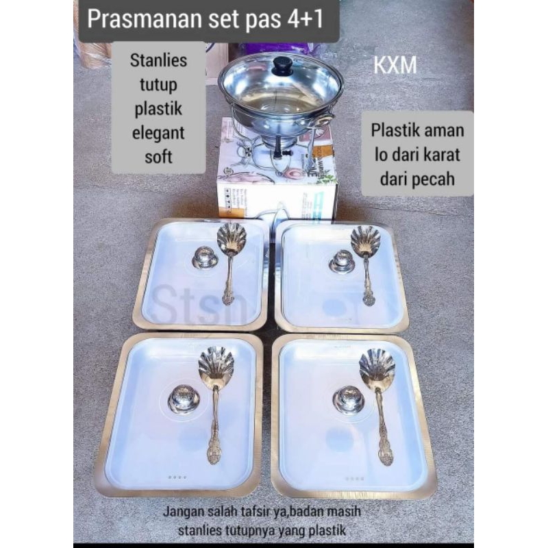 Prasmanan Set 5 In 1 tutup plastik