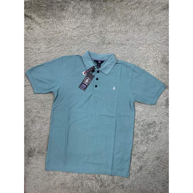 kaos kerah lacos pria volcom