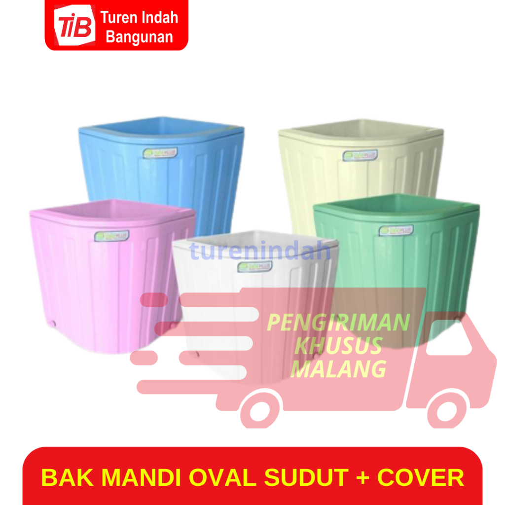 TIB - BAK AIR KAMAR MANDI OVAL SUDUT - BAK KAMAR MANDI SUDUT - BAK MANDI OVAL SUDUT - BAK AIR SUDUT
