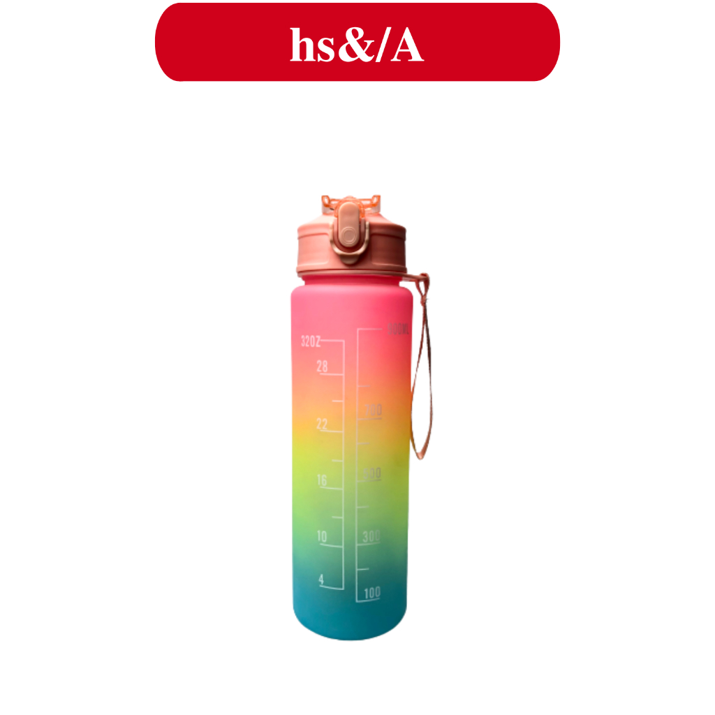 Botol Minum 1Liter / Botol Minum Viral / Botol Minum Pelangi / Botol Minum Korea