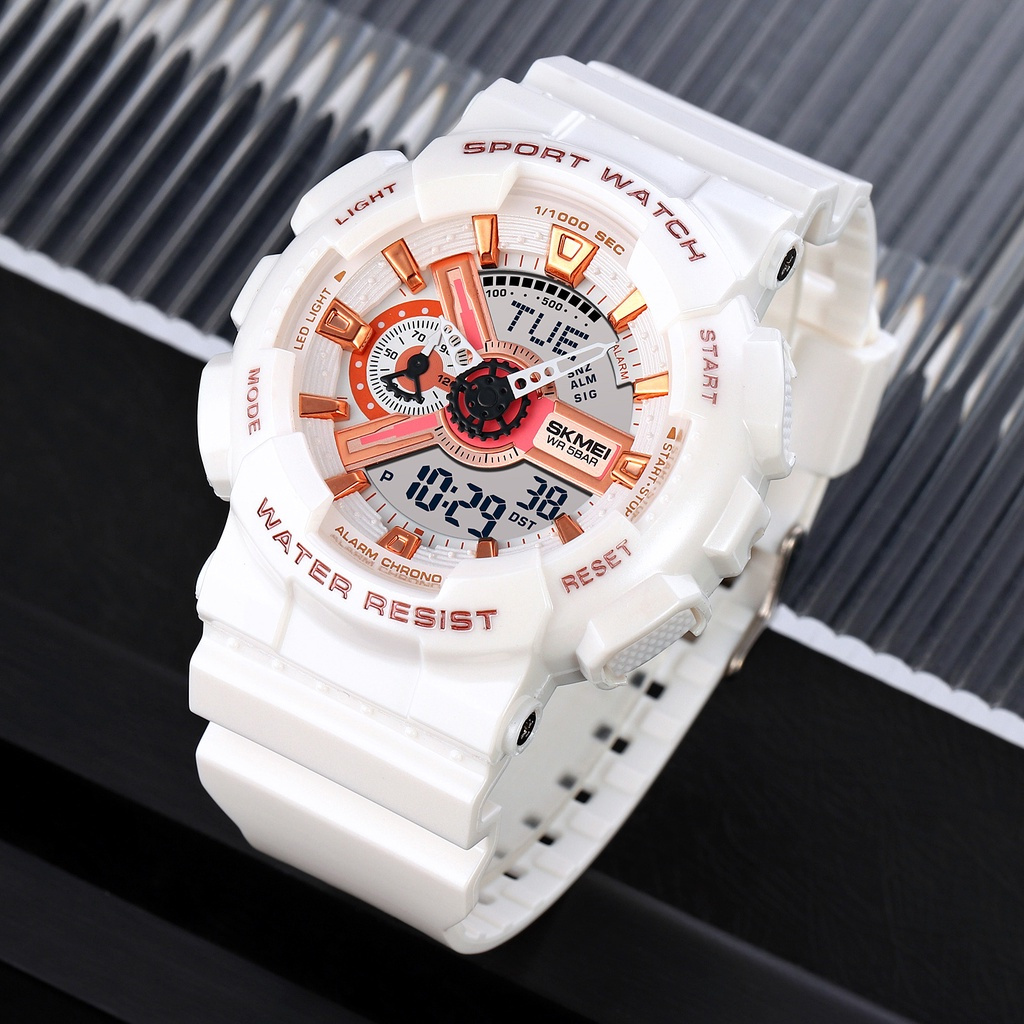 SKMEI 1688 / 1689 Jam Tangan Pria Wanita Digital Analog Dual Time Original SKMEI 1688/1689 Tahan Air