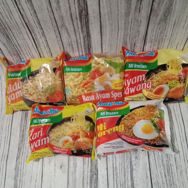 

Mie Indomie Goreng 85 gr / Kari Ayam / Ayam Spesial / Kaldu Ayam