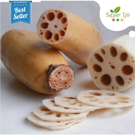 

Lotus Root Impor -/+ 350-450 Gram / PCS Fresh Akar Teratai Sayur Segar