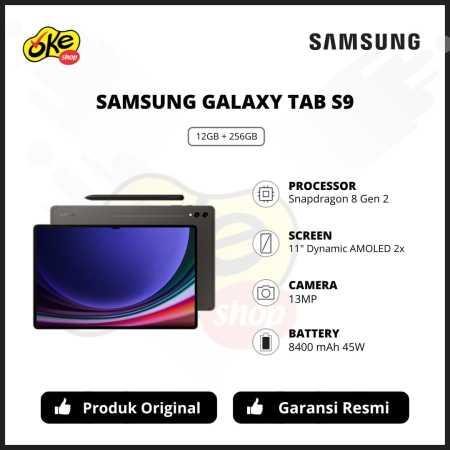 SAMSUNG GALAXY TAB S9 5G 12/128GB