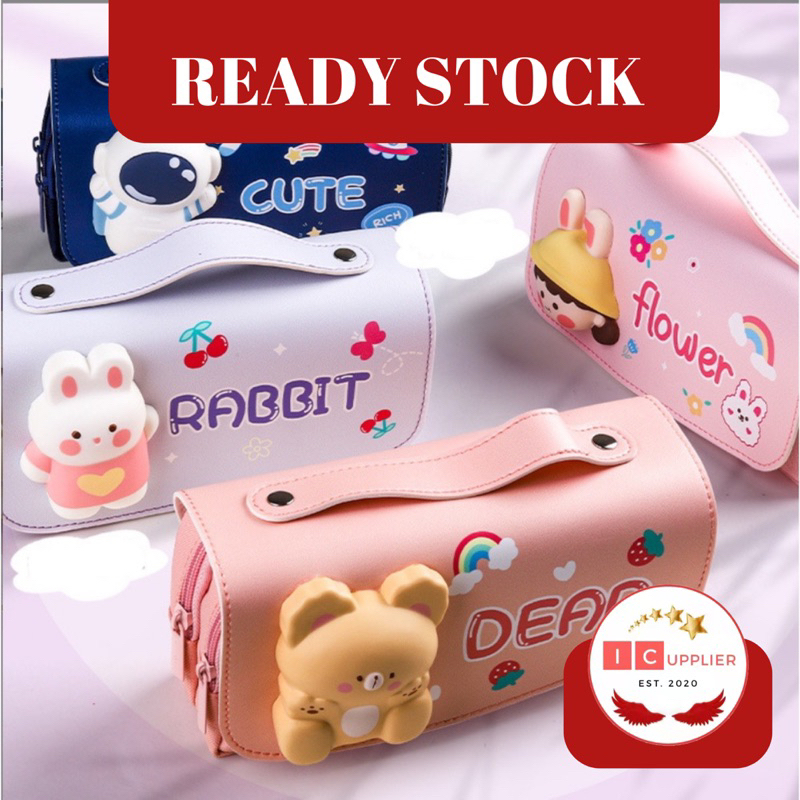 

Kotak pensil squishy tenteng lucu, Squishy Pencil case Cute