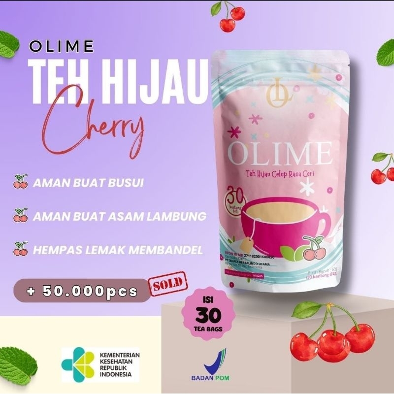 

Teh Pelangsing Ampuh OLIME Slimming Tea Teh Herbal Pelangsing BPOM