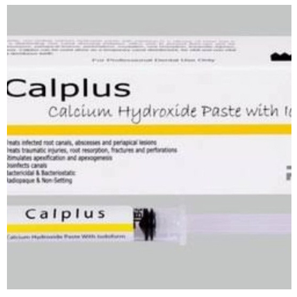 calplus calcium hydroxide with iodoform