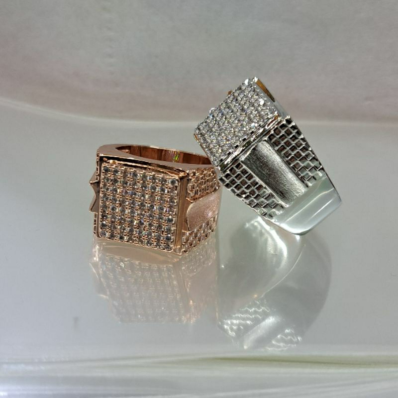 Cincin Titanium Vier Pria Berlian Elegan (03)