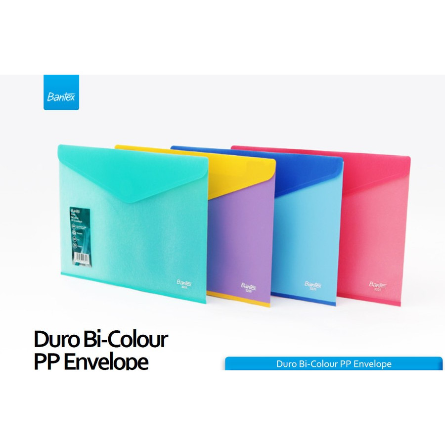 

Bantex 3226 Envelope Duro Bi-Colour PP / Smart Pocket A4 / Amplop /PCS