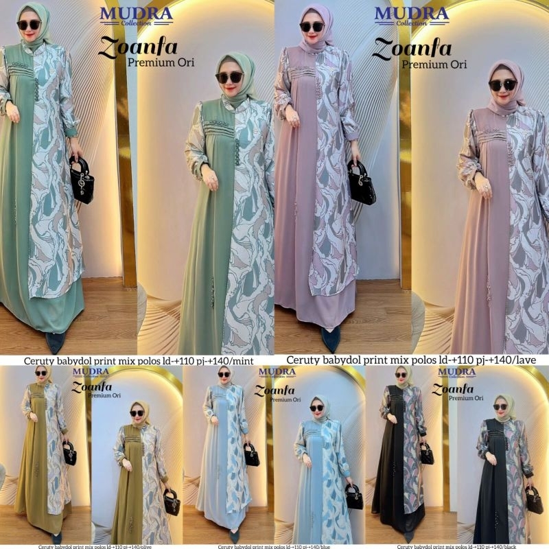 Zoanfa Gamis ori by Mudra Hijab