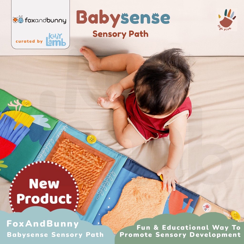 RB22 Fox and Bunny Sensory Path / Baby Sense / Permainan Tekstur Anak Tummy Time Sensory Motorik