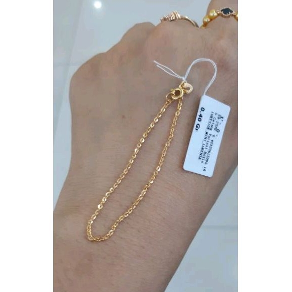 Gelang Rantai emas 0,5gram//10karat Semar Nusantara