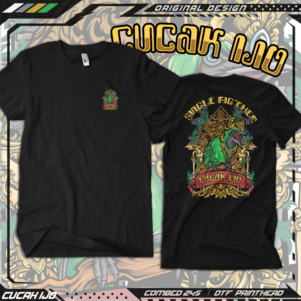 Kaos Cucak ijo Baju Kicau Burung Murai kacer kenari Distro