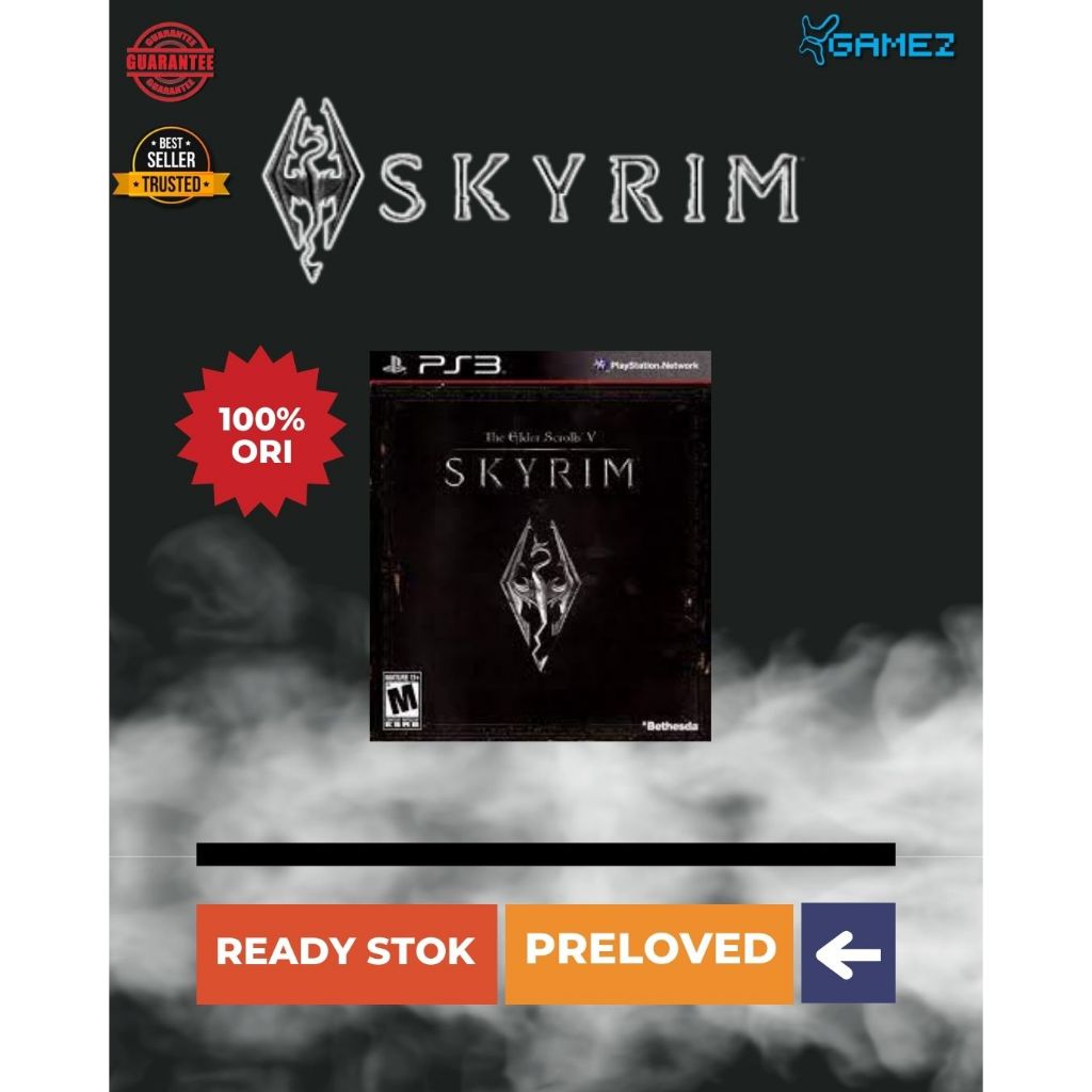 Preloved CD PS3 The Elder Scrolls V Skyrim Original