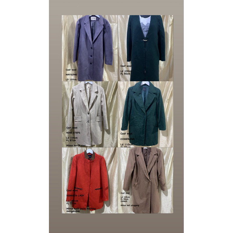 Coat Wool murah / preloved