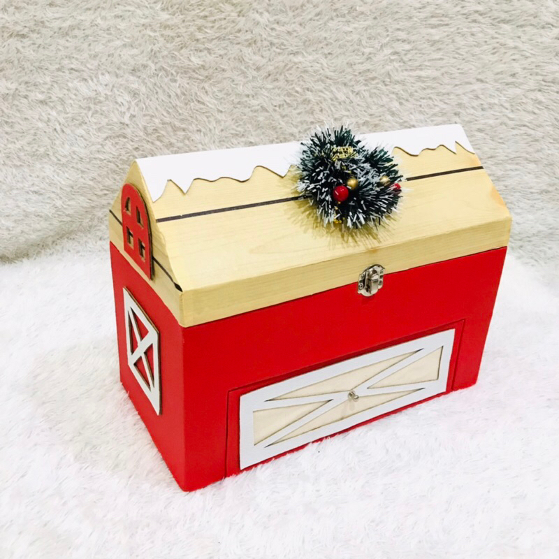 

Rumah Kayu 2 Tingkat / box natal / hampers natal